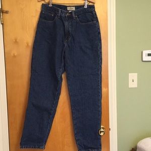L.L. Bean relaxed fit flannel lined jeans